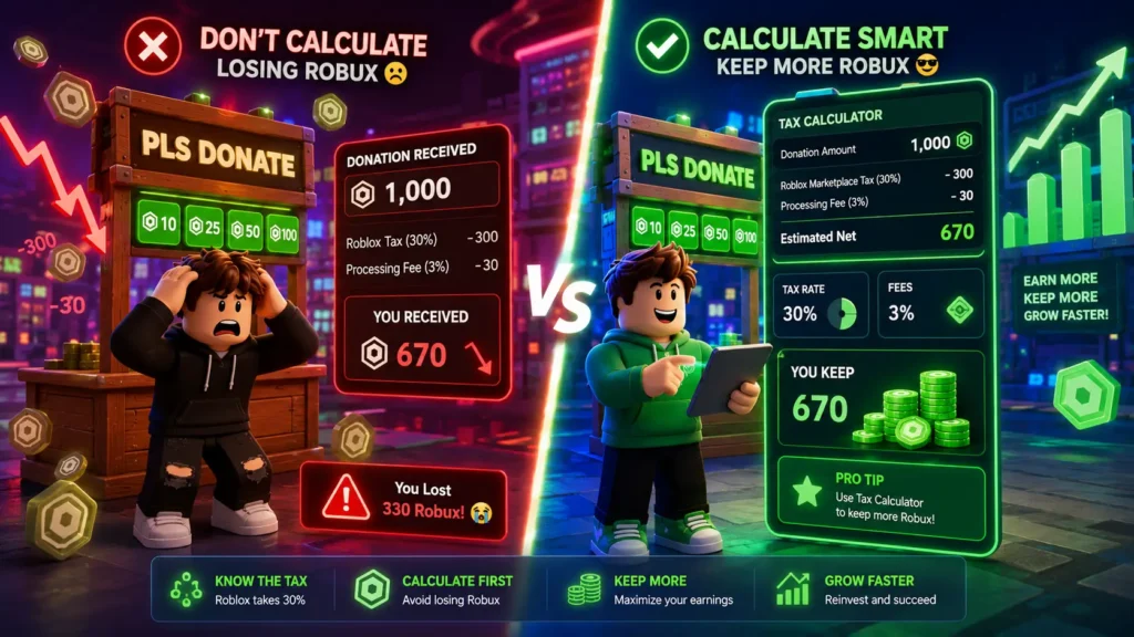 Pls donate tax calculator
