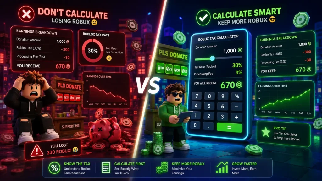 Robux Tax Calculator